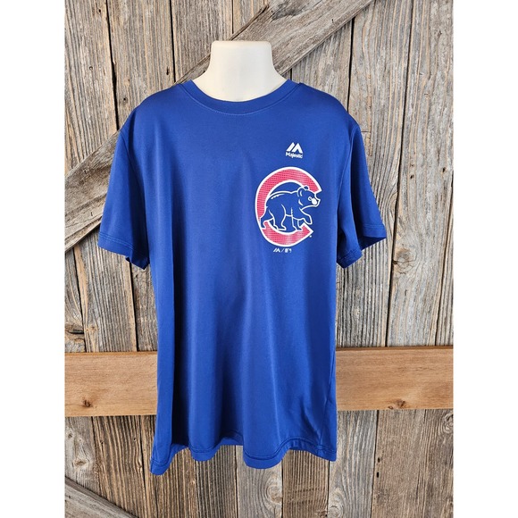 Majestic evolution tee Size YM your medium cubs baseball performance - Picture 1 of 7